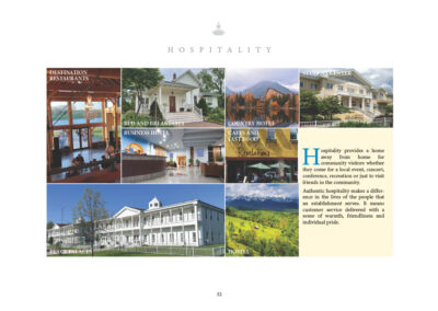 Hospitality provides a home away from home for community visitors whether they come for a local event, concert, conference, recreation or just to visit friends in the community. Authentic hospitality makes a difference in the lives of the people that an establishment serves. It means customer service delivered with a sense of warmth, friendliness and individual pride. • Country Hotel • Bed and Breakfast • Student Center • Destination Restaurants • Business Hotel • Cafes and Fast Food • Peace Palaces • Hostel